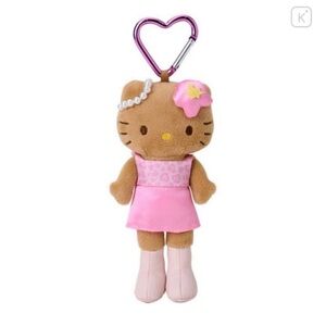 Hello Kitty Pink Leopard Long Legs Plush Bag Charm Doll